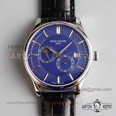 Perfect Replica Patek Philippe Grand Complications Blue Moonphase Dial 39mm Watch